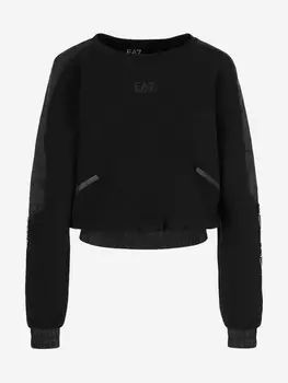 Толстовка женская EA7 Felpa, Черный
