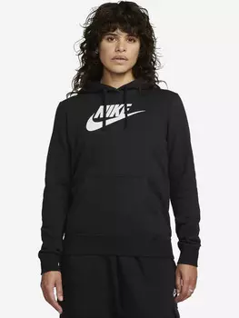 Толстовка женская Nike W NSW CLUB FLC GX PO HDY STD, Черный