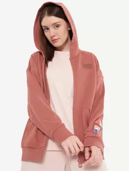 Толстовка женская оверсайз FILA, Коричневый