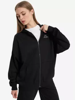 Толстовка женская оверсайз Kappa, Черный