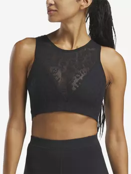 Топ бра спортивный Reebok, Черный