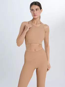 Топ бра спортивный Sensana, Бежевый