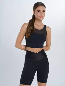 Топ бра спортивный Sensana, Черный