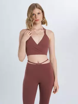 Топ бра спортивный Sensana, Коричневый