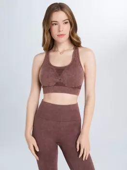 Топ бра спортивный Sensana, Коричневый