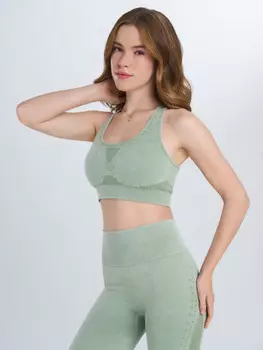 Топ бра спортивный Sensana, Зеленый