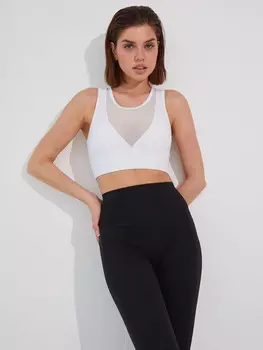 Топ спортивный PerEach, Белый