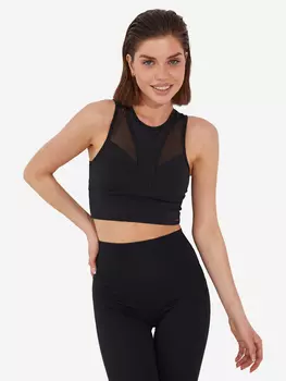 Топ спортивный PerEach, Черный