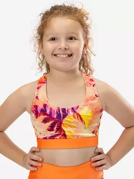 Топ спортивный ШарЛиС для девочек Drop grapefruit, Оранжевый