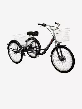 Трехколесный велосипед для взрослых Izh-Bike (Иж-Байк) Фермер 24", Черный
