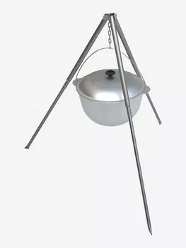 Тренога костровая телескопическая в чехле 100 см Кедр, Серый