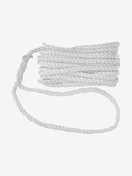 Трос швартовый с огоном Skipper трёхпрядный, 10мм * 10.67м, нейлон, белый, Белый