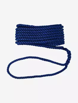 Трос швартовый с огоном Skipper трёхпрядный, 8мм * 7.62м, нейлон, синий, Синий