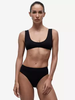 Трусы - слипы с высокой посадкой belle you, Черный