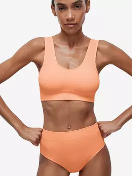 Трусы - слипы в рубчик belle you, Оранжевый