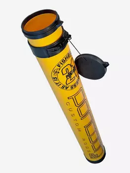 Тубус пластик. телеск. Pontoon21 для 2-частн. удилищ до 305см., диам. 12см, Желтый