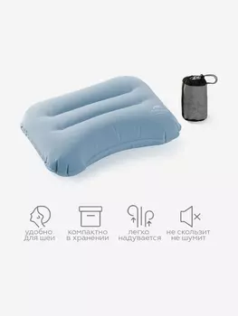 Туристическая надувная подушка Naturehike голубая, Голубой