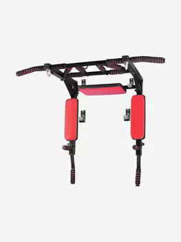 Турник-Брусья-Пресс 3в1 "Мультихват" Sportlim Черно-красный, Красный