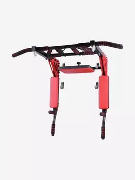 Турник-Брусья-Пресс 3в1 "Мультихват" Усиленный Sportlim "Черно-красный", Черный