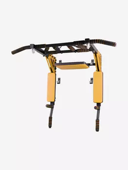 Турник-Брусья-Пресс 3в1 "Мультихват" Усиленный Sportlim "Черно-желтый", Черный