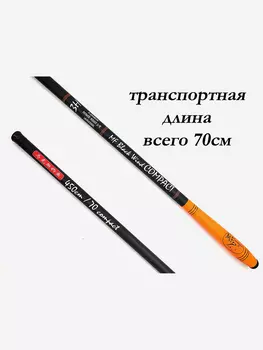 Удилище Black Wind Compact 420см, Черный