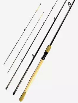 Удилище фидерное TEAM ALLVEGA 3.0 метра, тест до 70 грамм, вершинки (1,0; 1,5; 2,0 OZ), Черный