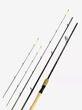 Удилище фидерное TEAM ALLVEGA 3.0 метра, тест до 60 грамм, вершинки(0,75; 1,0; 1,5 OZ), Черный