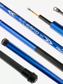 Удилище телескопическое стеклопластиковое д/с Fish2Fish Rapid New (10-40) 4,0 м Blue б/к, Мультицвет