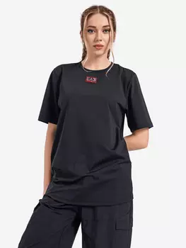 Удлинённая футболка женская EA7 T-Shirt, Черный