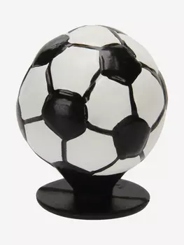 Украшение для обуви Crocs Jibbitz 3D Soccer Ball, Черный, размер Без размера
