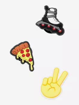 Украшение для обуви Crocs Jibbitz Blade Dude 3 Pack, Мультицвет, размер Без размера
