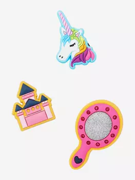 Украшение для обуви Crocs Jibbitz Fairy Tale 3 Pack, Мультицвет, размер Без размера