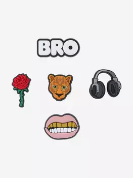 Украшение для обуви Crocs Jibbitz Hype Dude, Мультицвет, размер Без размера