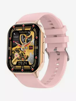 Умные часы CheckME Smart CMSHK26GP с NFC, таймером, хронографом, розовый, Розовый