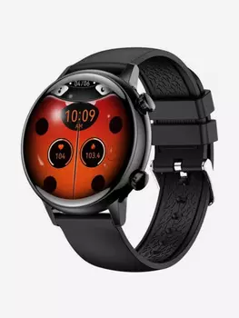 Умные часы CheckME Smart CMSHK39BB с счетчиком калорий, тонометром, фитнес-трекером, Черный