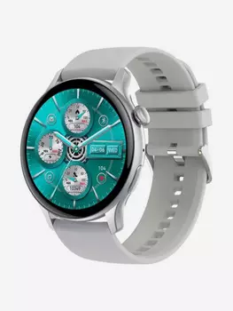 Умные часы CheckME Smart CMSHK85SGR с счетчиком калорий, таймером, фитнес-трекером, Серый