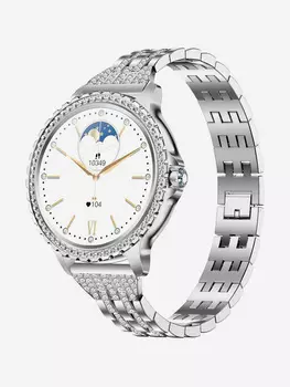 Умные часы CheckME Smart CMSI58SS с шагомером, таймером, уровенем кислорода в крови, Серебряный