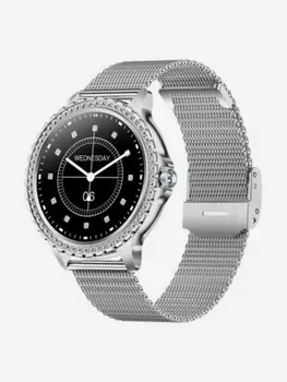 Умные часы CheckME Smart CMSI58SSWB с женским календарем, таймером, мониторингом сна, Серебряный