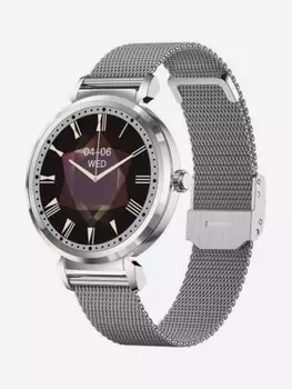 Умные часы CheckME Smart CMSKC06SS с секундомером и счетчиком калорий, Серебряный