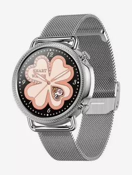 Умные часы CheckME Smart CMSV25SS с термометром, мониторингом сна, пульсометром, Серебряный