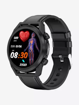 Умные-часы с измерением давления, холестерина, глюкозы, SOS-вызов, SPO2, GELIKON LINE GLECG-88, Черный