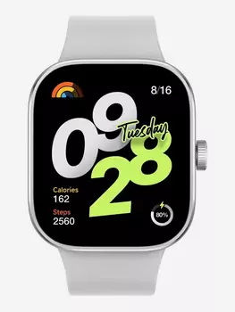 Умные часы Xiaomi Redmi Watch 4 M2315W1, серебристые, EU, Серебряный