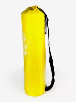 Универсальная сумка чехол для коврика для фитнеса и йоги Чакры размер 16 х 70 см (жёлтый) BODHI, Желтый
