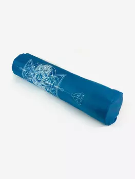 Универсальная сумка чехол для коврика для фитнеса и йоги Чакры размер 16 х 70 см (голубой), Голубой