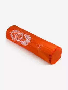 Универсальная сумка чехол для коврика для фитнеса и йоги Чакры размер 16 х 70 см (оранжевый), Оранжевый