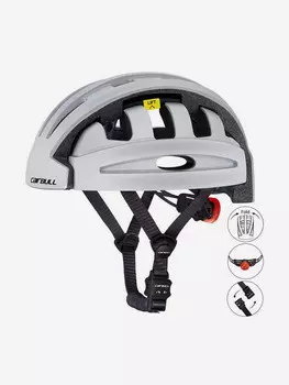 Универсальный складной шлем X-TRY CAIRBULL XTB202 SILVER, Серый