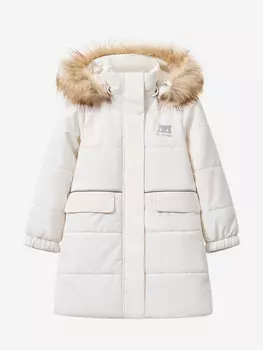 Утепленное пальто для девочек TOTTI KIDS, Белый