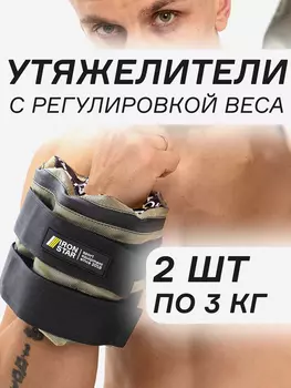 Утяжелители для рук и ног IRON STAR (2х3), Зеленый