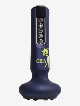 Вакуумный антицеллюлитный массажер для тела GESS Body HIT, 12 режимов, прогрев, Синий