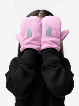 Варежки флисовые для девочек bodo, Розовый